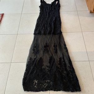 Really fun lace shear dress xs Canela